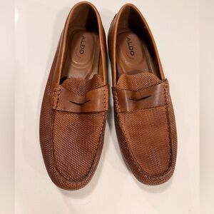 Aldo Men's Tan Textured Loafers